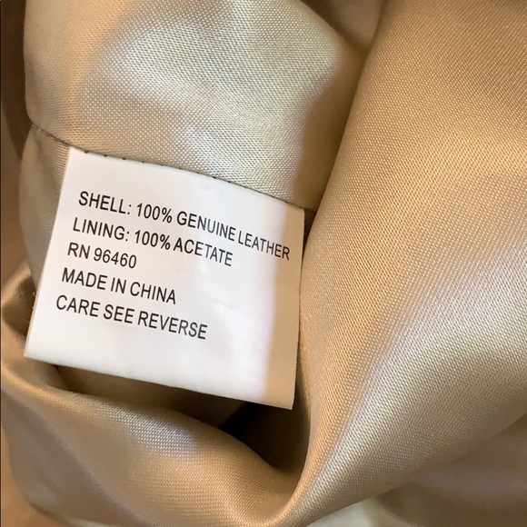 Tan leather studded pants - Picture 6 of 6